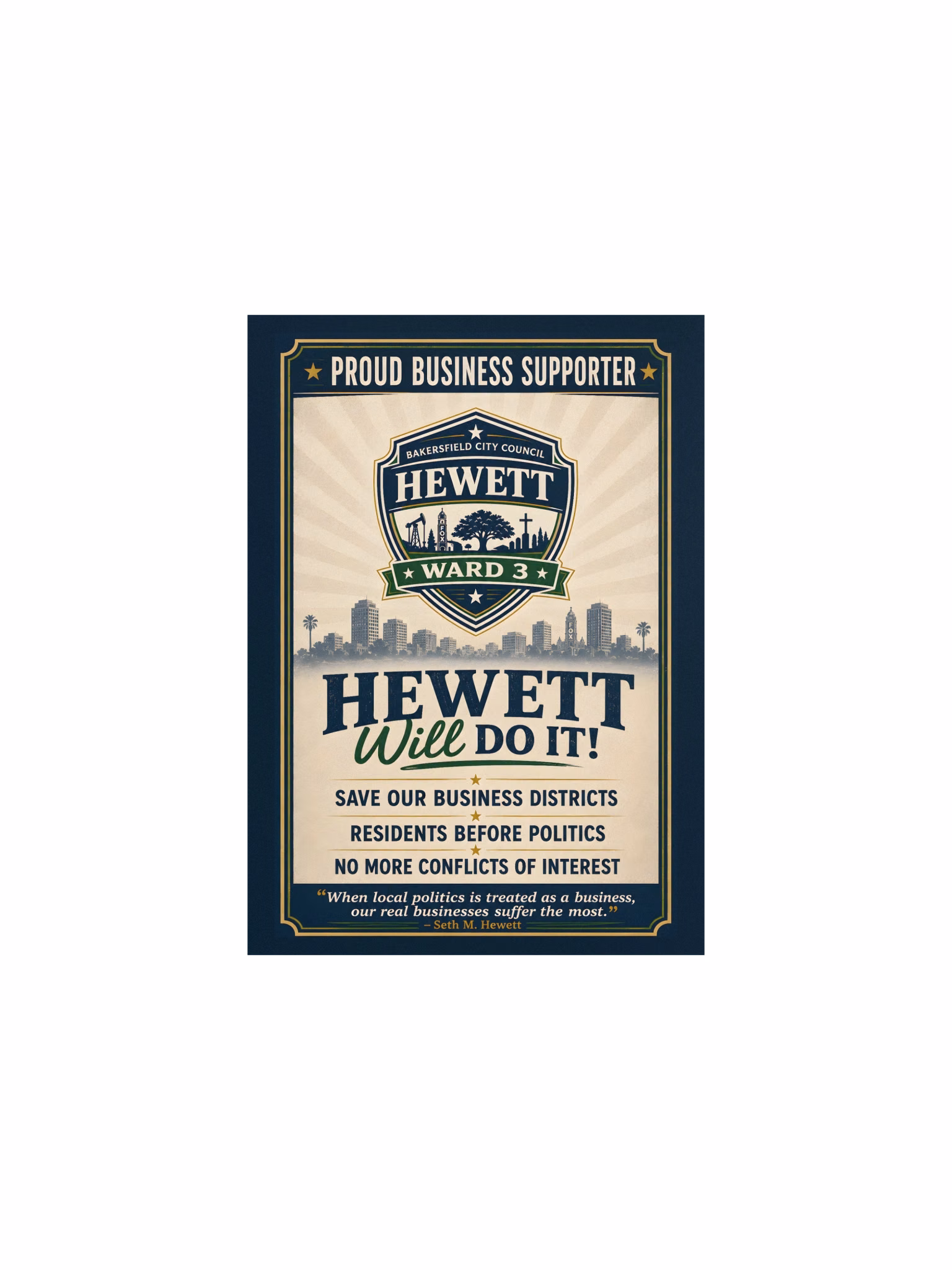 Proud Business Supporter Poster